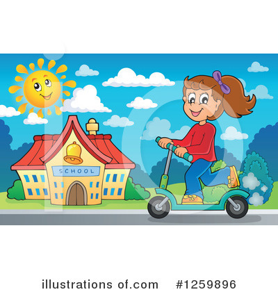 Royalty-Free (RF) Girl Clipart Illustration by visekart - Stock Sample #1259896