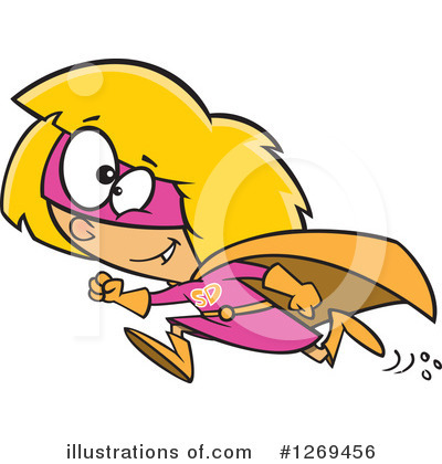 Royalty-Free (RF) Girl Clipart Illustration by toonaday - Stock Sample #1269456