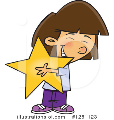 Royalty-Free (RF) Girl Clipart Illustration by toonaday - Stock Sample #1281123