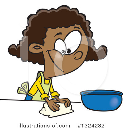 Royalty-Free (RF) Girl Clipart Illustration by toonaday - Stock Sample #1324232