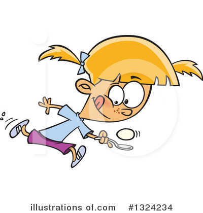 Royalty-Free (RF) Girl Clipart Illustration by toonaday - Stock Sample #1324234