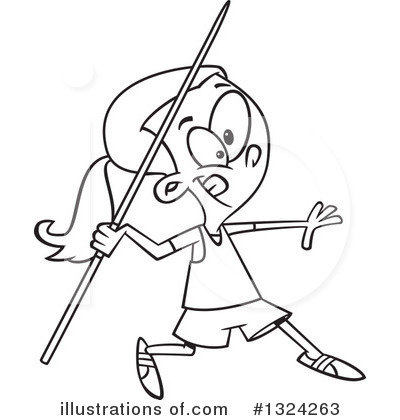 Royalty-Free (RF) Girl Clipart Illustration by toonaday - Stock Sample #1324263