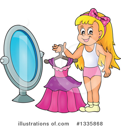 Royalty-Free (RF) Girl Clipart Illustration by visekart - Stock Sample #1335868