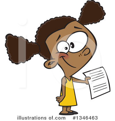 Royalty-Free (RF) Girl Clipart Illustration by toonaday - Stock Sample #1346463