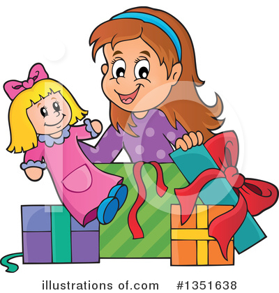 Royalty-Free (RF) Girl Clipart Illustration by visekart - Stock Sample #1351638