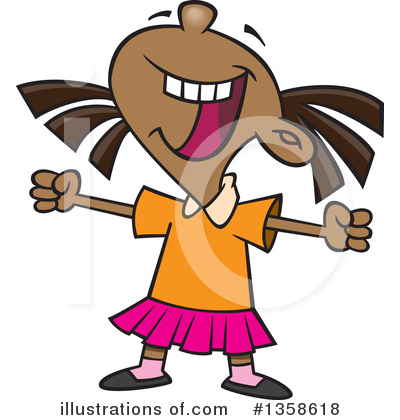 Royalty-Free (RF) Girl Clipart Illustration by toonaday - Stock Sample #1358618