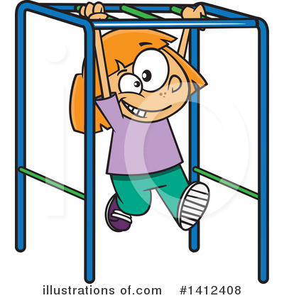 Monkey Bars Clipart #1412408 by toonaday