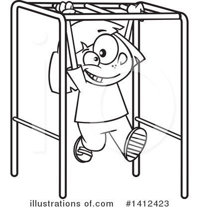 Monkey Bars Clipart #1412423 by toonaday