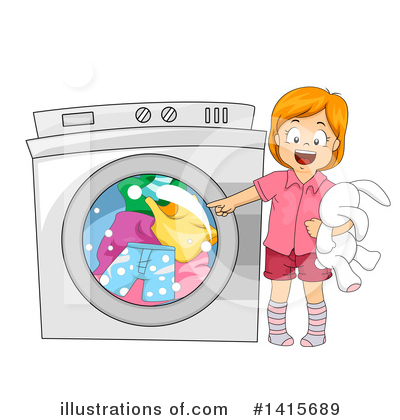 Washing Machine Clipart #1415689 by BNP Design Studio