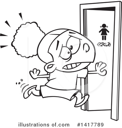 Restroom Clipart #1417789 by toonaday