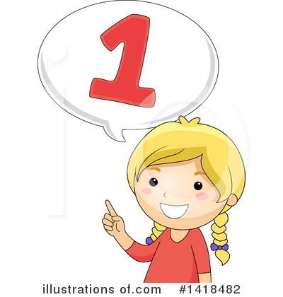 Number One Clipart #1418482 by BNP Design Studio