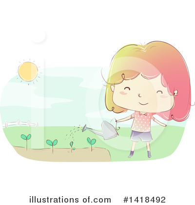 Royalty-Free (RF) Girl Clipart Illustration by BNP Design Studio - Stock Sample #1418492