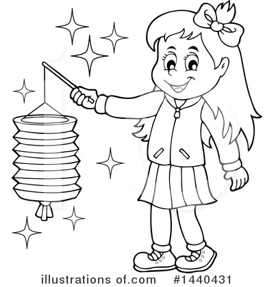 Royalty-Free (RF) Girl Clipart Illustration by visekart - Stock Sample #1440431