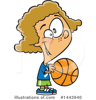 Basketball Clipart #1443940 by toonaday