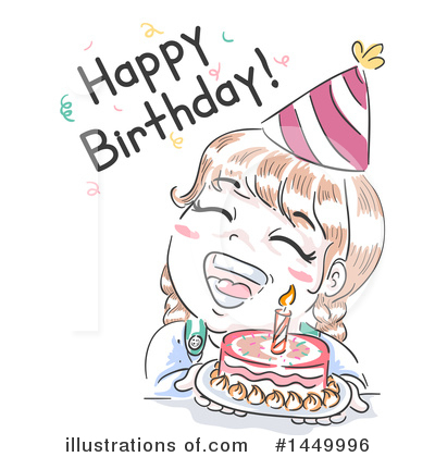 Birthday Girl Clipart #1449996 by BNP Design Studio