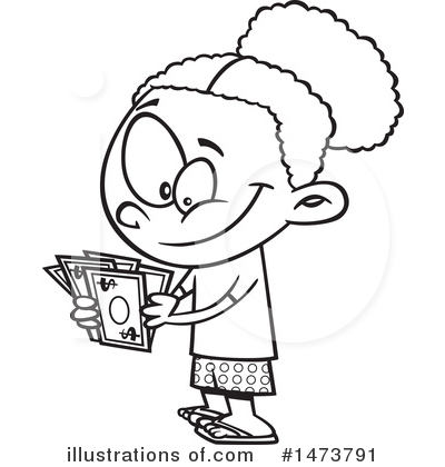 Royalty-Free (RF) Girl Clipart Illustration by toonaday - Stock Sample #1473791