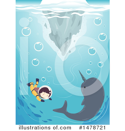 Narwhal Clipart #1478721 by BNP Design Studio
