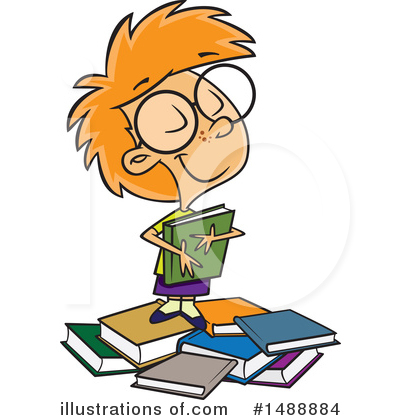 Book Worm Clipart #1488884 by toonaday