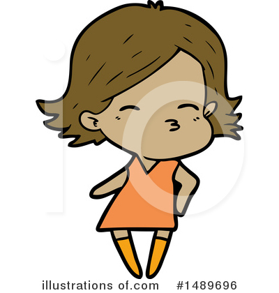 Royalty-Free (RF) Girl Clipart Illustration by lineartestpilot - Stock Sample #1489696