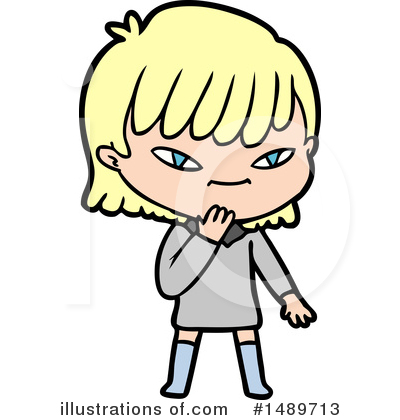 Royalty-Free (RF) Girl Clipart Illustration by lineartestpilot - Stock Sample #1489713