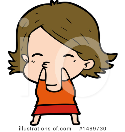 Royalty-Free (RF) Girl Clipart Illustration by lineartestpilot - Stock Sample #1489730