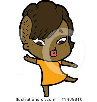 Royalty-Free (RF) Girl Clipart Illustration by lineartestpilot - Stock Sample #1489810