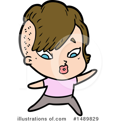 Royalty-Free (RF) Girl Clipart Illustration by lineartestpilot - Stock Sample #1489829