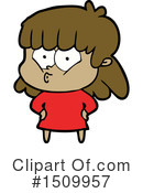 Girl Clipart #1509957 by lineartestpilot