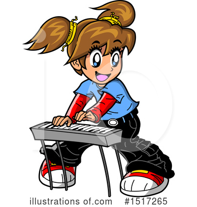 Royalty-Free (RF) Girl Clipart Illustration by Clip Art Mascots - Stock Sample #1517265