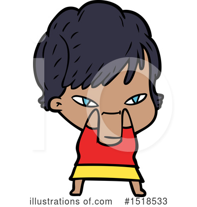 Royalty-Free (RF) Girl Clipart Illustration by lineartestpilot - Stock Sample #1518533