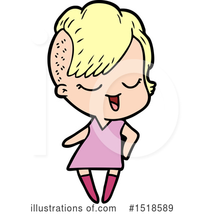 Royalty-Free (RF) Girl Clipart Illustration by lineartestpilot - Stock Sample #1518589