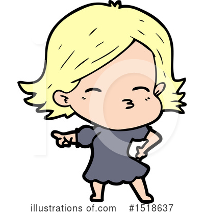 Royalty-Free (RF) Girl Clipart Illustration by lineartestpilot - Stock Sample #1518637