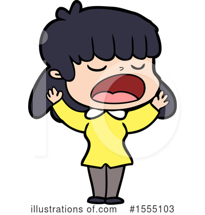 Royalty-Free (RF) Girl Clipart Illustration by lineartestpilot - Stock Sample #1555103