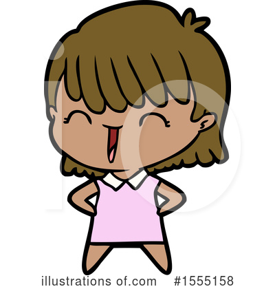 Royalty-Free (RF) Girl Clipart Illustration by lineartestpilot - Stock Sample #1555158