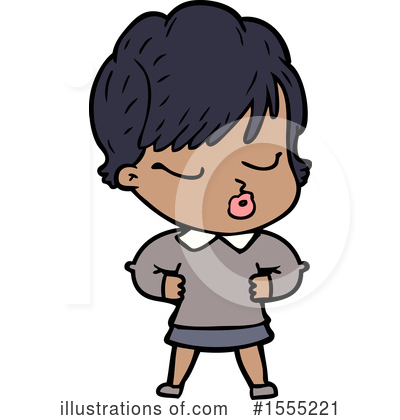 Royalty-Free (RF) Girl Clipart Illustration by lineartestpilot - Stock Sample #1555221
