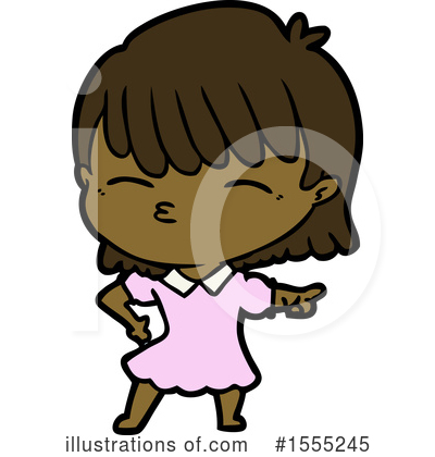 Royalty-Free (RF) Girl Clipart Illustration by lineartestpilot - Stock Sample #1555245