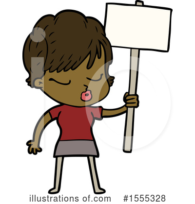 Royalty-Free (RF) Girl Clipart Illustration by lineartestpilot - Stock Sample #1555328
