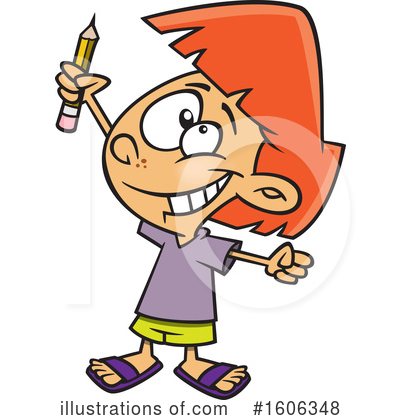 Royalty-Free (RF) Girl Clipart Illustration by toonaday - Stock Sample #1606348