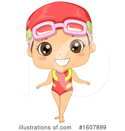 Swimmers Clipart #1607899 by BNP Design Studio