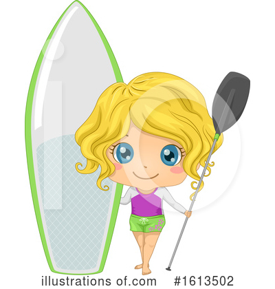 Paddle Boarding Clipart #1613502 by BNP Design Studio