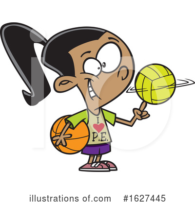Basketball Clipart #1627445 by toonaday