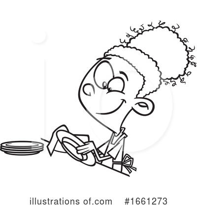 Dishes Clipart #1661273 by toonaday