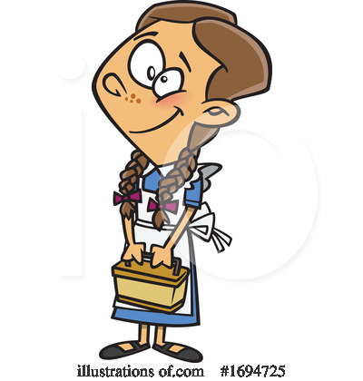 Royalty-Free (RF) Girl Clipart Illustration by toonaday - Stock Sample #1694725
