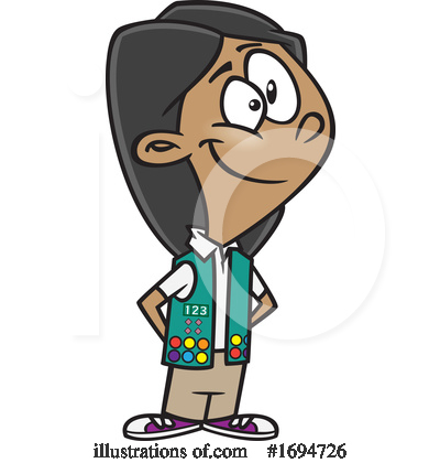 Girl Scouts Clipart #1694726 by toonaday