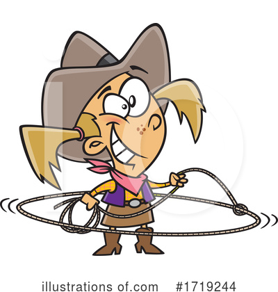 Cowgirl Clipart #1719244 by toonaday