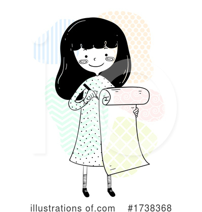 School Girl Clipart #1738368 by BNP Design Studio