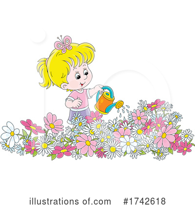 Watering Can Clipart #1742618 by Alex Bannykh