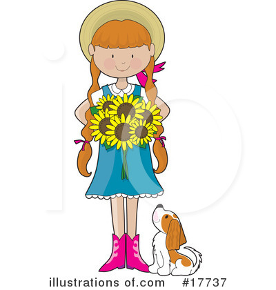 Royalty-Free (RF) Girl Clipart Illustration by Maria Bell - Stock Sample #17737