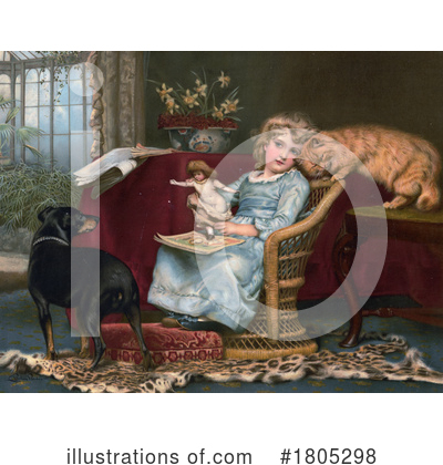 Royalty-Free (RF) Girl Clipart Illustration by JVPD - Stock Sample #1805298