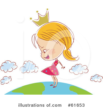 Royalty-Free (RF) Girl Clipart Illustration by Monica - Stock Sample #61653